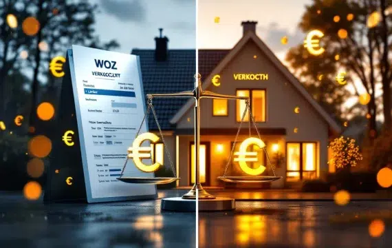 Hoe verschilt de WOZ-waarde van de marktwaarde bij verkoop van een huis?